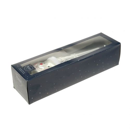 Floristik24 Tretopp glass snømann 30cm