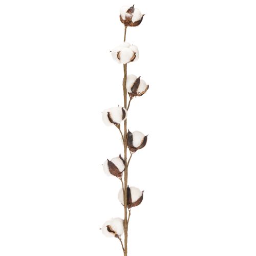 Kunstig bomullsgren med 8 ekte blomster, 78 cm | Floristik24.no