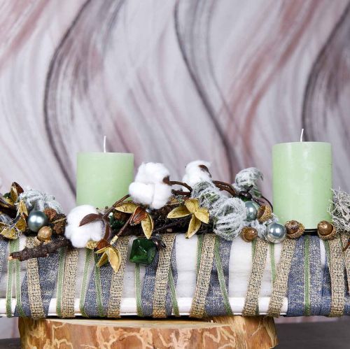 gjenstander Bomullsgren Kunstig deco-gren bomull 61cm 3stk