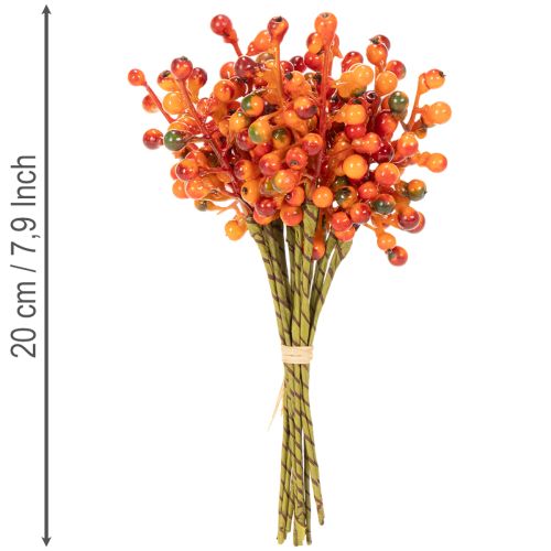En bunt med appelsinbær, 20 cm lange | Floristik24.no