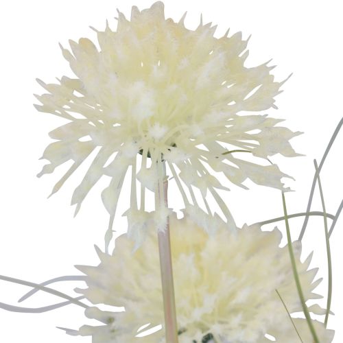 gjenstander Kunstige blomster ballblomst allium prydløk kunstig hvit 90cm