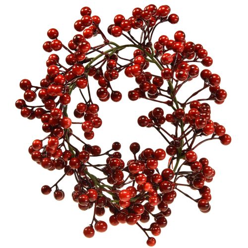 gjenstander Bærkrans Røde Kunstplanter Rød Jul Ø20cm
