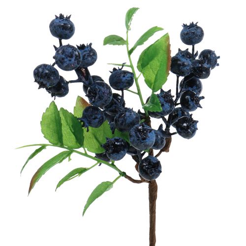 gjenstander Deco gren blåbær Kunstig bærgren dekorasjon 32cm