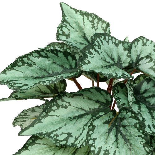 gjenstander Kunstig begoniabusk kunstig plante grønn 34cm
