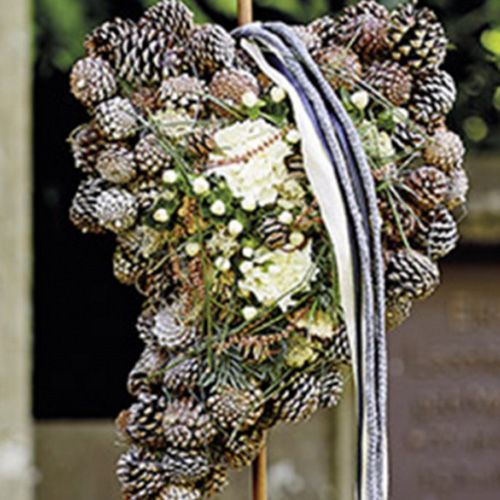 Floristik24 Blomsterskumhjerte 18cm x 9cm x 3,5cm