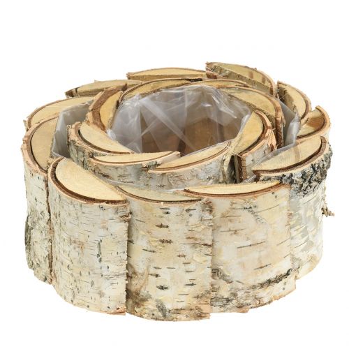 Floristik24 Plantekasse rund bjørk 2stk