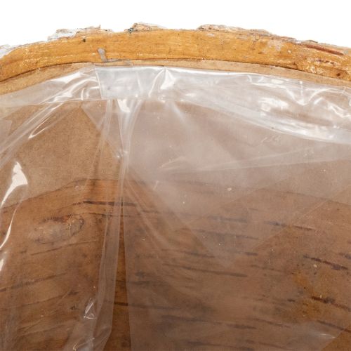 gjenstander Blomsterpotte med barkutseende, ideell for rustikk interiørdesign og plantedekorasjon, 12 cm, 4 deler