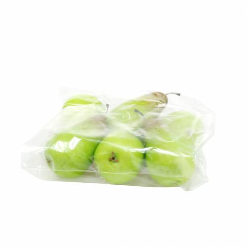 Floristik24 Food dummy pære 10,5cm grønn 6stk
