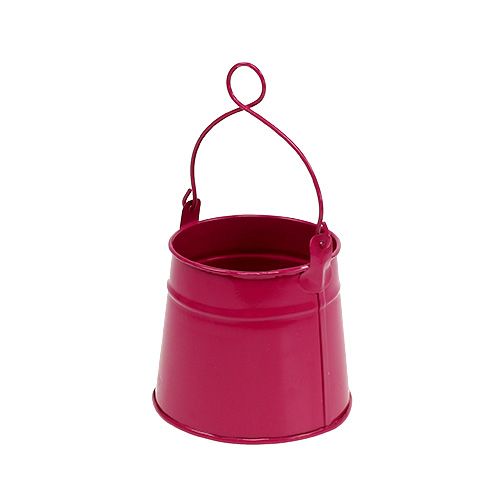 Floristik24 Blikkbøtte rosa Ø9cm H9cm