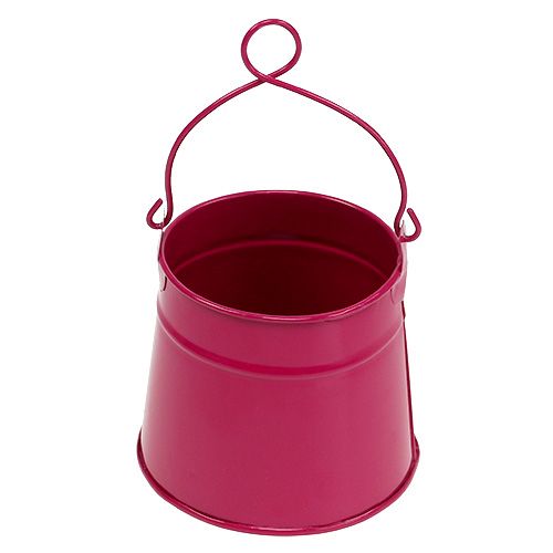 Floristik24 Blikkbøtte rosa Ø9cm H9cm