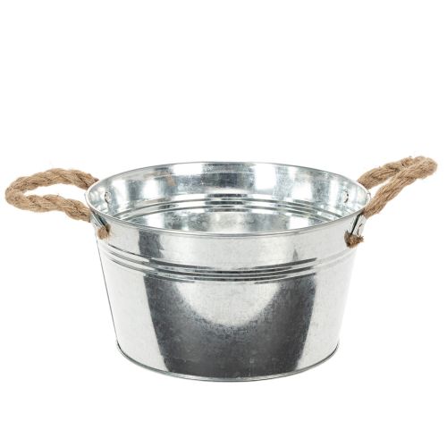 Blank metallbolle med tauhåndtak, Ø22 cm kjøpe | Floristik24.no