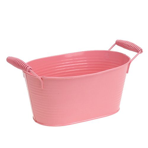 Floristik24 Plateskål oval laks 20cm x 12cm H9cm