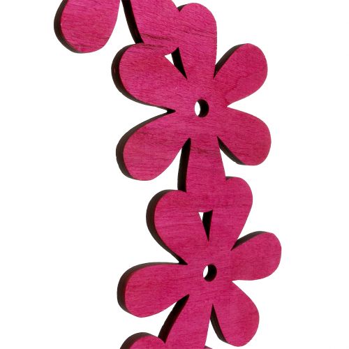 gjenstander Blomsterkrans i rosa Ø35cm 1p