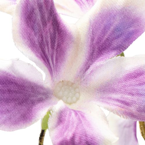 gjenstander Kunstig klematisblomst, langvarig borddekorasjon, 110 cm, 3 deler