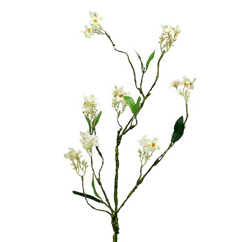 gjenstander Blomstergren hvit L 65cm 1 stk Kunstig plante som ekte!