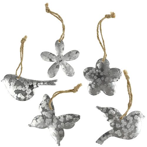 Blomst fugl sommerfugl metall 5,5 cm - 7,5 cm 15 stk | Floristik24.no