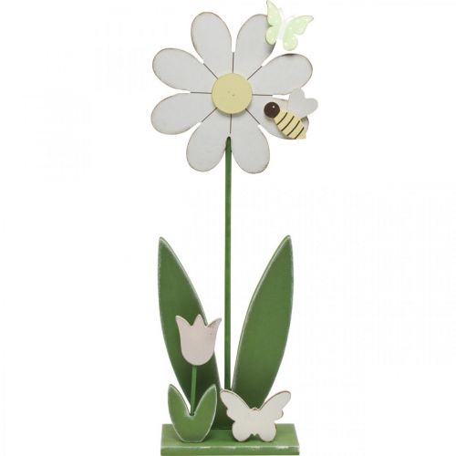 Floristik24 Blomsterdekor med bie, tredekor for våren H56cm