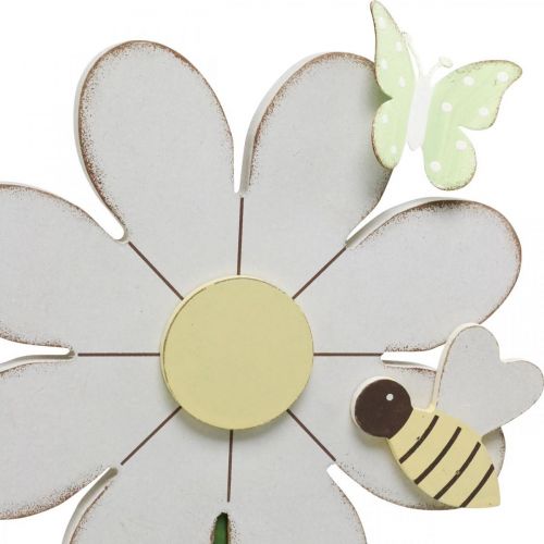 Floristik24 Blomsterdekor med bie, tredekor for våren H56cm