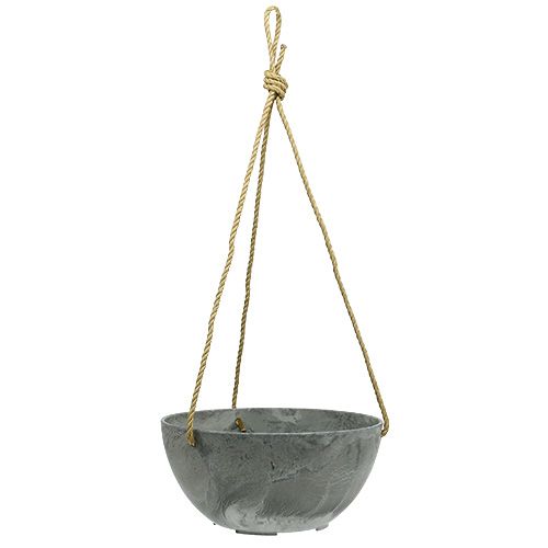 Floristik24 Blomsterkurv "Fiona" Ø25cm H12cm grå