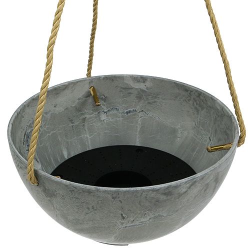 Floristik24 Blomsterkurv "Fiona" Ø25cm H12cm grå