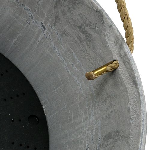 Floristik24 Blomsterkurv "Fiona" Ø25cm H12cm grå