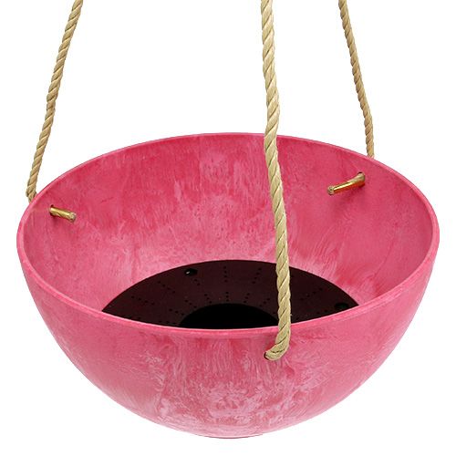 Floristik24 Blomsterkurv "Fiona" Ø25cm H12cm rosa