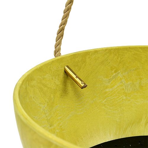 Floristik24 Blomsterkurv Fiona Ø25cm H12cm Sitron