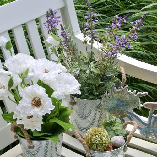 gjenstander Blomsterdekorasjon lavendel i en krukke med kunstige planter