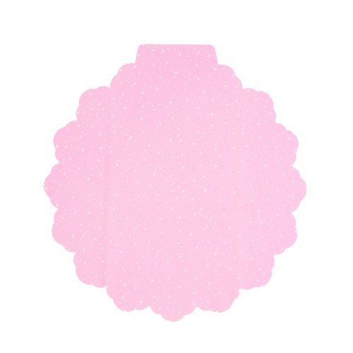 gjenstander Blomstermansjett Ø38cm rosa 50stk