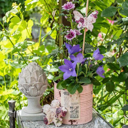 gjenstander Blomsterpotte dekorativ boks laks metall planter Ø15,5 cm H15 cm