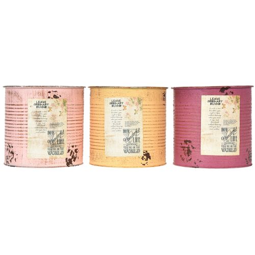 gjenstander Blomsterpotte i vintage-design til stue og kontordekorasjon 15 cm 3 stk