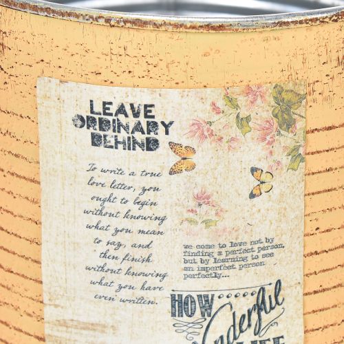 gjenstander Blomsterpotte i vintage-design til stue og kontordekorasjon 15 cm 3 stk