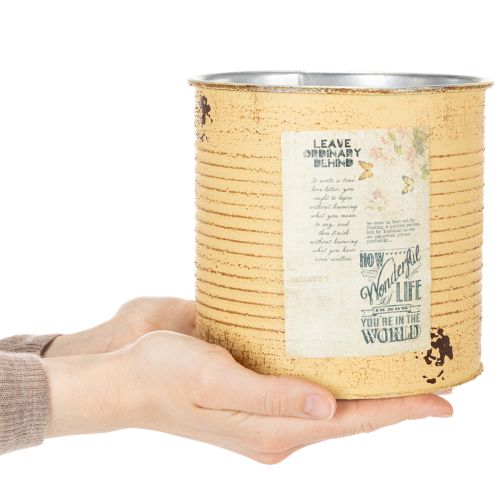 gjenstander Blomsterpotte i vintage-design til stue og kontordekorasjon 15 cm 3 stk