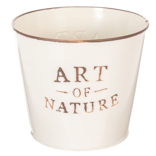 gjenstander Sinkblomsterpotte Art of Nature Kremfarget Ø17,5 cm H15 cm