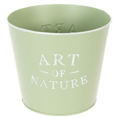 gjenstander Blomsterpotte i sink Art of Nature mintgrønn Ø17,5 cm H15 cm