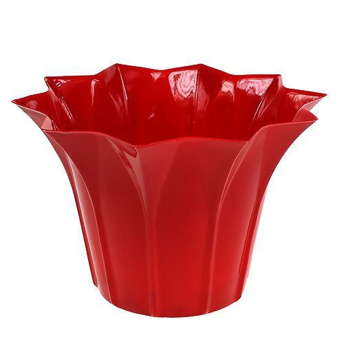 Blomsterpotte plast Ø14cm rød 10stk