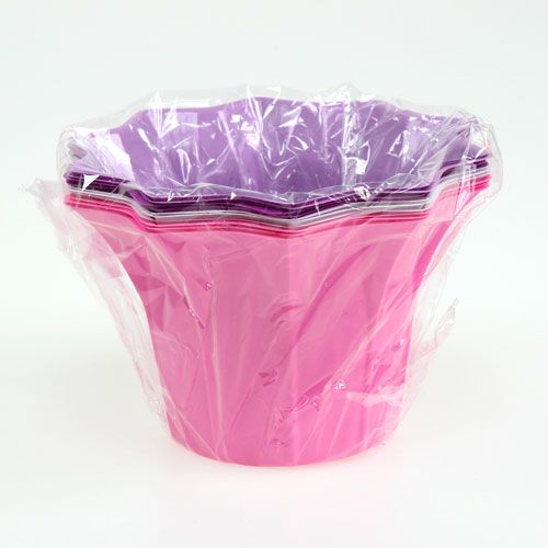 Floristik24 Plastgryte farget Ø15cm H10cm 10stk