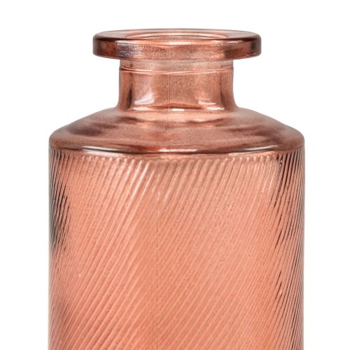 Floristik24 Blomstervase Mini Glassdekor Retro H13cm Oransje 4stk