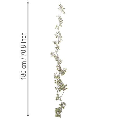 Kunstig bonsai-girlander, fint snødekt, 180 cm | Floristik24.no