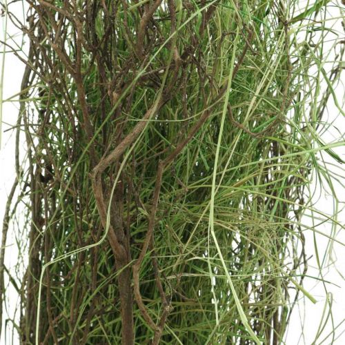 gjenstander Dekorativ gressbusk med greiner Tørket gresstuft 65×12cm