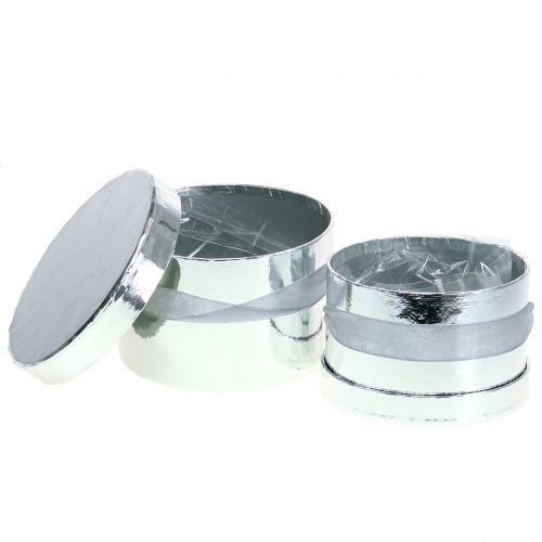 Floristik24 Blomsterkasse sølv Ø14/16cm 2stk