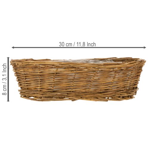 Brødkurv ca. 30 cm oval uten skrell | Floristik24.no