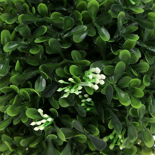 Floristik24 Buksbomball med blomster grønn pyntekule Ø15cm 1 stk