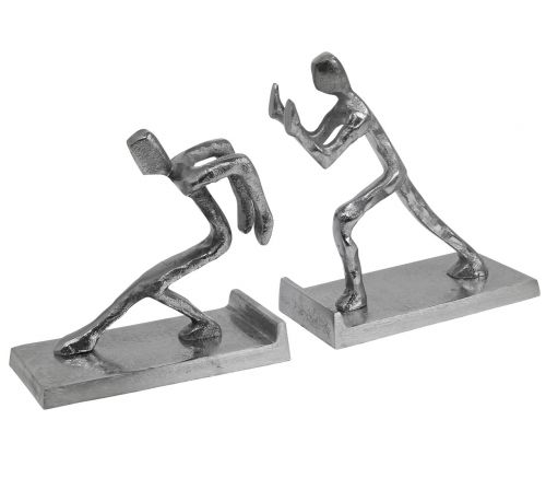 Floristik24 Bokstøtte figur bokholder metall H15/18cm sett med 2