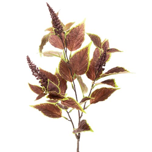 Kunstig coleus med røde blader, kunstig plante, 20 cm