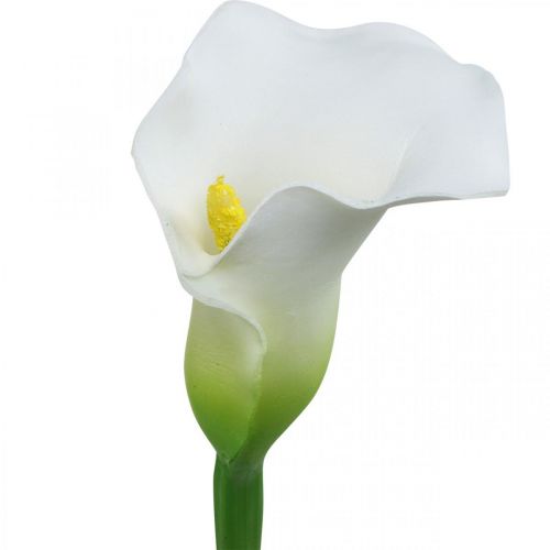 Floristik24 Kunstig Calla Hvit bryllupsdekor Silkeblomstjubileum L72cm