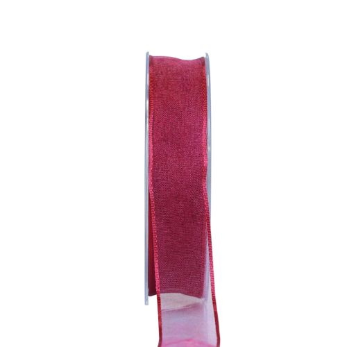 gjenstander Chiffonbånd organzabånd dekorativt bånd organza lilla 15mm 20m
