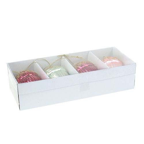 Floristik24 Juletrepynt eikenøtt for hengning 8cm diverse 4stk