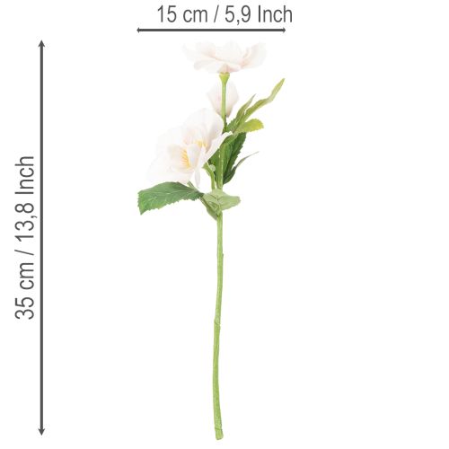 Kunstig julerosebukett, julebukett, 35 cm, 6 stk. | Floristik24.no