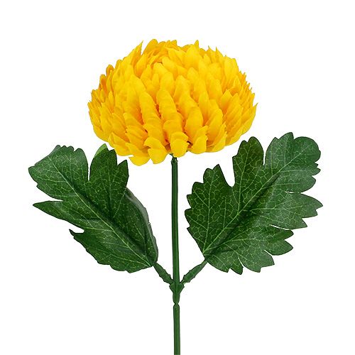 gjenstander Krysantemum gul kunstig Ø7cm L18cm